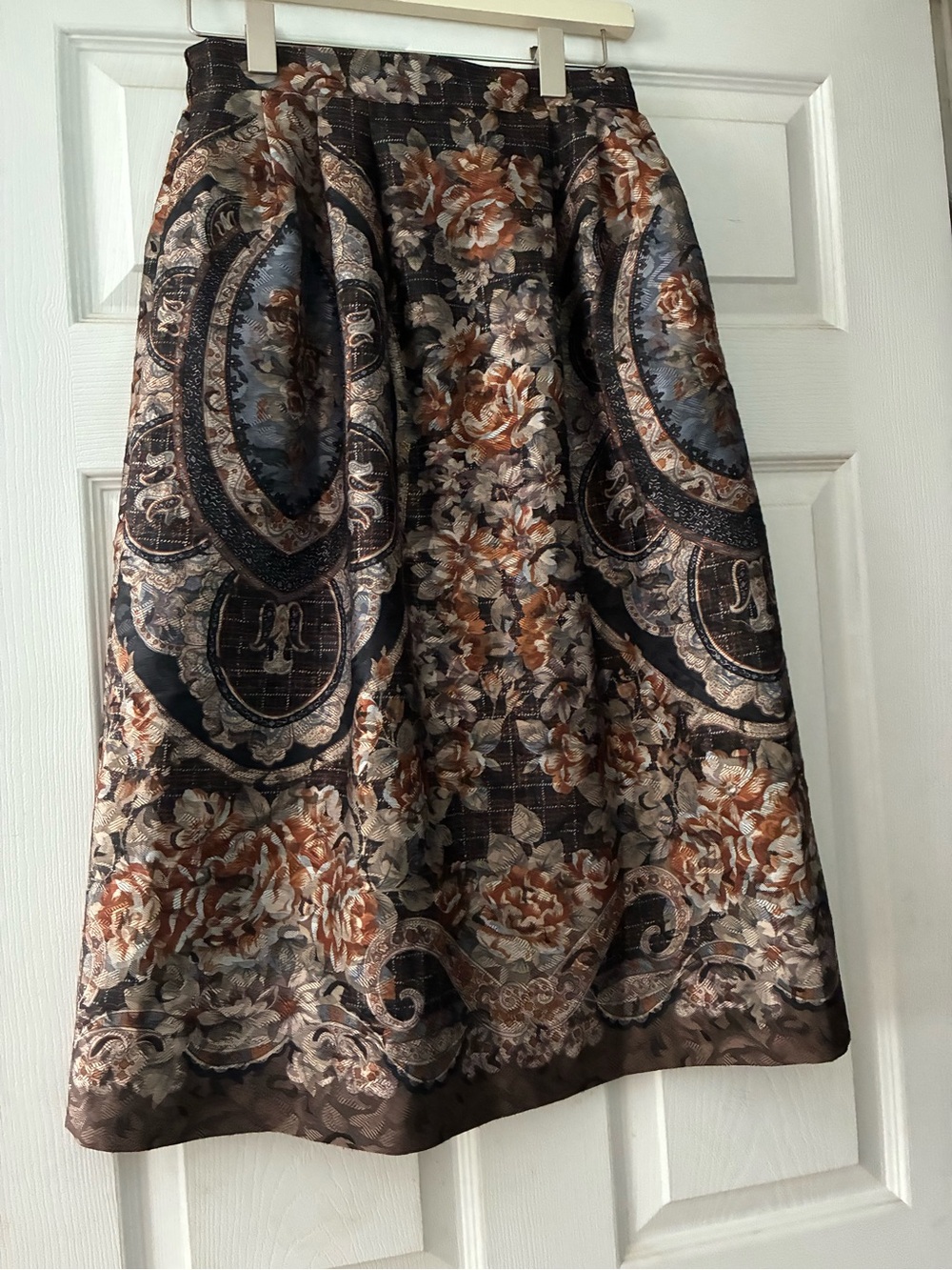 Vintage Jeffrey & Paula Baroque Floral Skirt